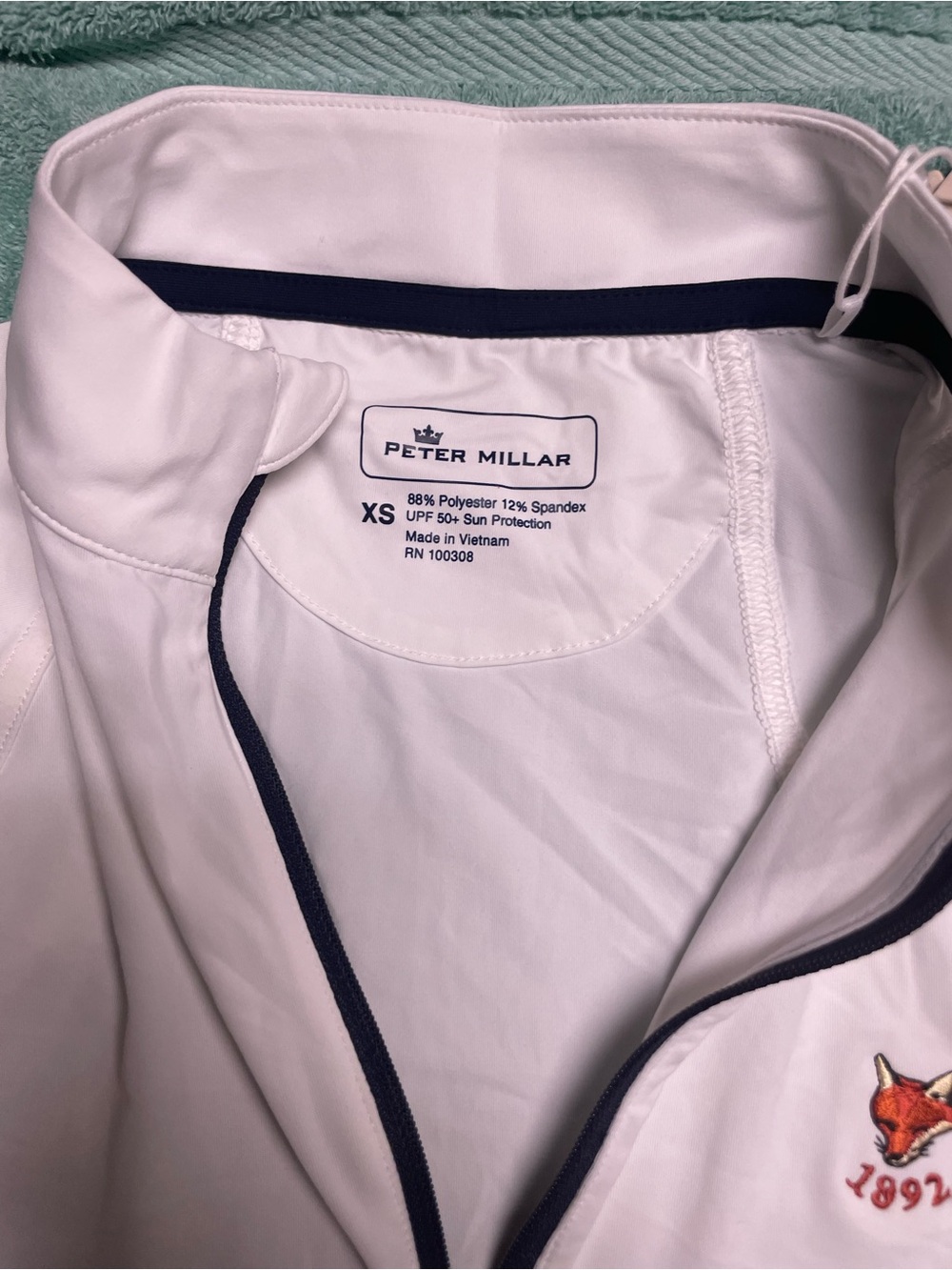 Peter Millar Green Spring Valley Hunt Club 1/4 Zip Women’s XS READ DESCRIPTION - Picture 8 of 16
